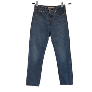 Levi's Wedgie Straight Ankle Jeans Dark Wash